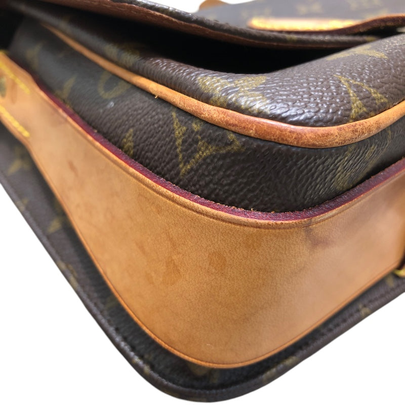 ルイ・ヴィトン LOUIS VUITTON カルトシエールMM M51253 モノグラム ブラウン PVC レザー レディース ショルダーバッグ