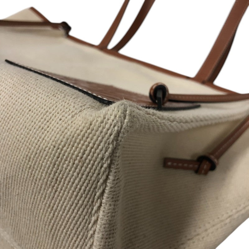 ロエベ LOEWE クッショントート タン キャンバス/カーフ