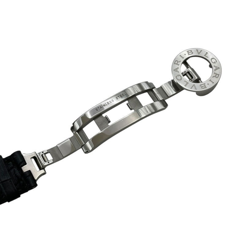 BVLGARI クロノグラフBB38WSLDCH　 革ベルト 自動巻き ブルガリ ブルガリ・ブルガリ クロノグラフ アリゲーターレザー