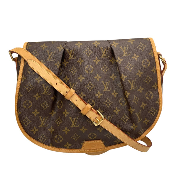 ルイ・ヴィトン LOUIS VUITTON メニルモンタンMM M40473 ブラウン モノグラムキャンバス レディース ショルダーバッグ