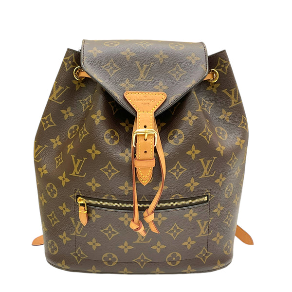 ルイ・ヴィトン LOUIS VUITTON モンスリー M43431 ブラウン モノグラム・キャンバス/レザー レディース リュック バックパック