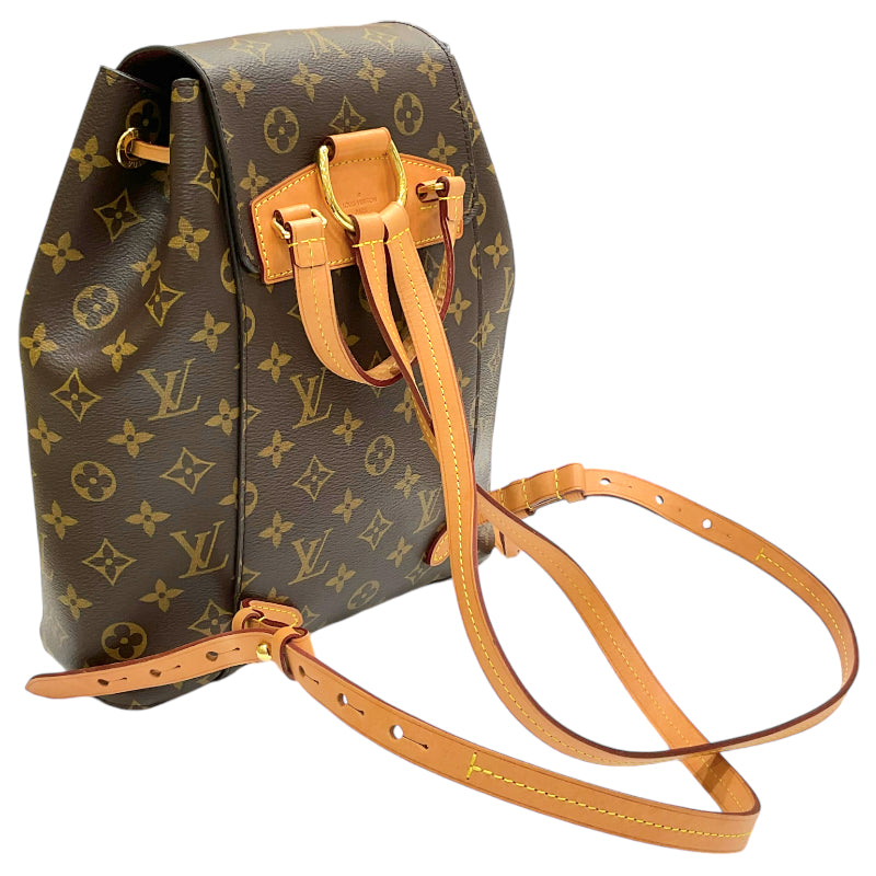 ルイ・ヴィトン LOUIS VUITTON モンスリー M43431 ブラウン モノグラム・キャンバス/レザー レディース リュック バックパック