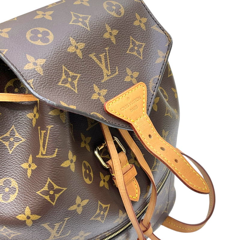 ルイ・ヴィトン LOUIS VUITTON モンスリー M43431 ブラウン モノグラム・キャンバス/レザー レディース リュック バックパック