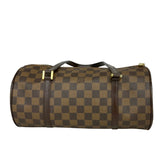 ルイ・ヴィトン LOUIS VUITTON パピヨンGM N51303 ブラウン　ゴールド金具 ダミエ レディース ハンドバッグ