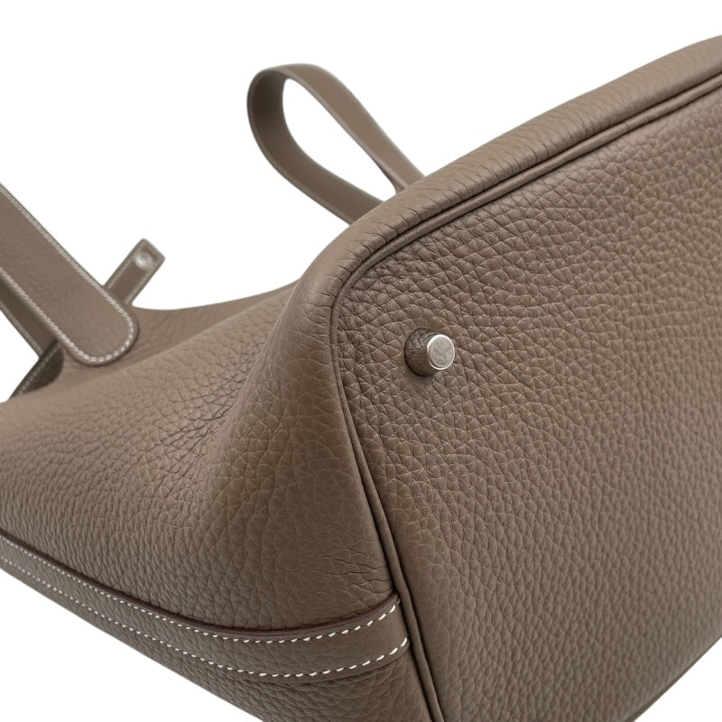 エルメス HERMES ピコタンロックMM U刻 エトゥープ トリヨン レディース ハンドバッグ