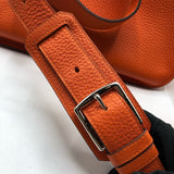 エルメス HERMES ジプシエール28 □R刻 オレンジ/シルバー金具 トリヨン レディース ショルダーバッグ