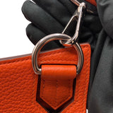 エルメス HERMES ジプシエール28 □R刻 オレンジ/シルバー金具 トリヨン レディース ショルダーバッグ