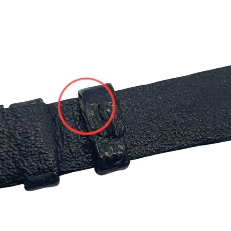 ピアジェ PIAGET ダンサー 90463 ブラック K18YG/革ベルト レディース 腕時計
