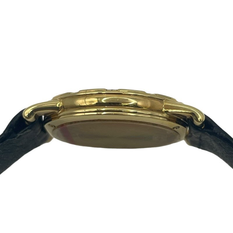 ピアジェ PIAGET ダンサー 90463 ブラック K18YG/革ベルト レディース 腕時計