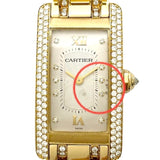 カルティエ Cartier タンクアメリカン WB7025JL K18YG レディース 腕時計