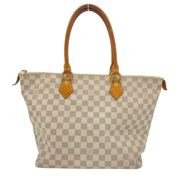ルイ・ヴィトン LOUIS VUITTON サレヤMM N51185 ホワイト ダミエ・アズール レディース トートバッグ