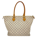 ルイ・ヴィトン LOUIS VUITTON サレヤMM N51185 ホワイト ダミエ・アズール レディース トートバッグ