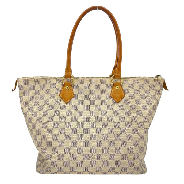ルイ・ヴィトン LOUIS VUITTON サレヤMM N51185 ホワイト ダミエ・アズール レディース トートバッグ