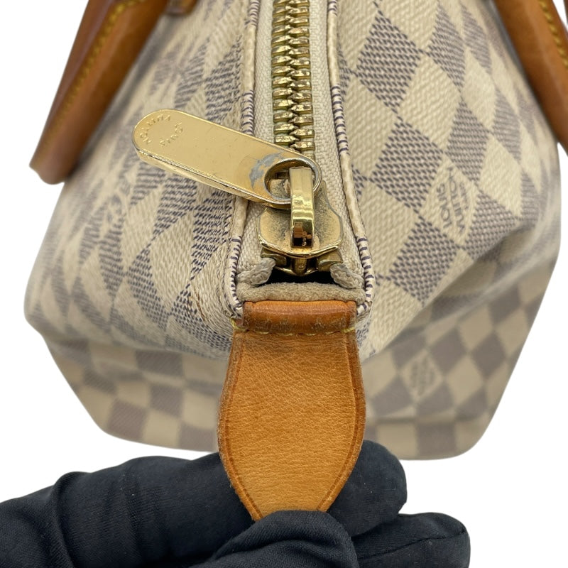 ルイ・ヴィトン LOUIS VUITTON サレヤMM N51185 ホワイト ダミエ・アズール レディース トートバッグ