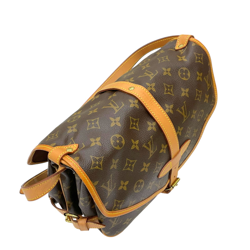 ルイ・ヴィトン LOUIS VUITTON ソミュール30 M42256 ブラウン モノグラム・キャンバス/レザー ユニセックス ショルダー |  中古ブランドリユースショップ OKURA(おお蔵)