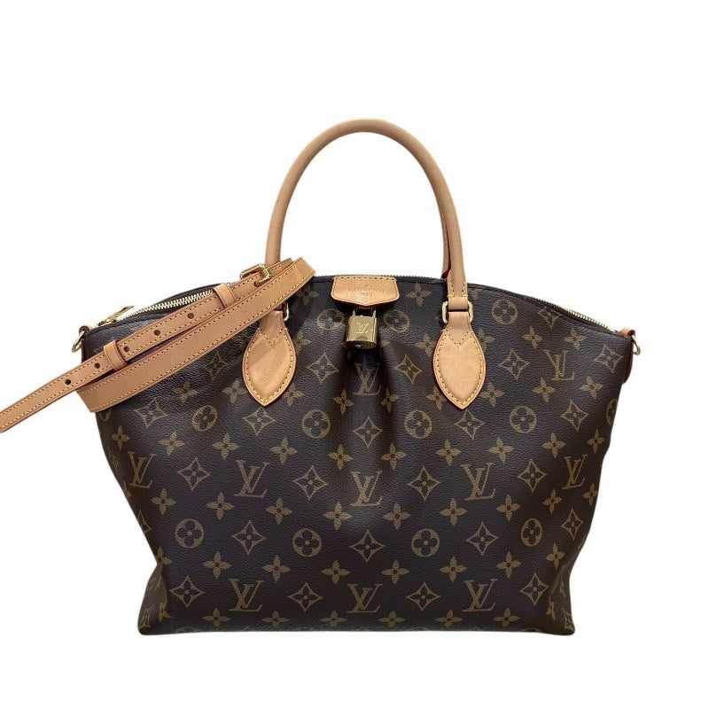 ルイ・ヴィトン LOUIS VUITTON ポエシ MM M45987 ブラウン モノグラム・キャンバス レディース ハンドバッグ
