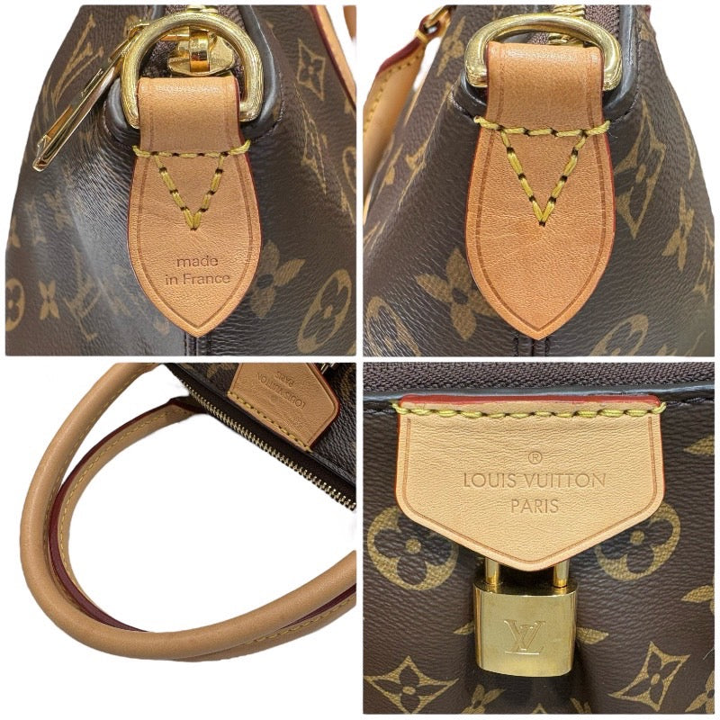 ルイ・ヴィトン LOUIS VUITTON ポエシ MM M45987 ブラウン モノグラム・キャンバス レディース ハンドバッグ