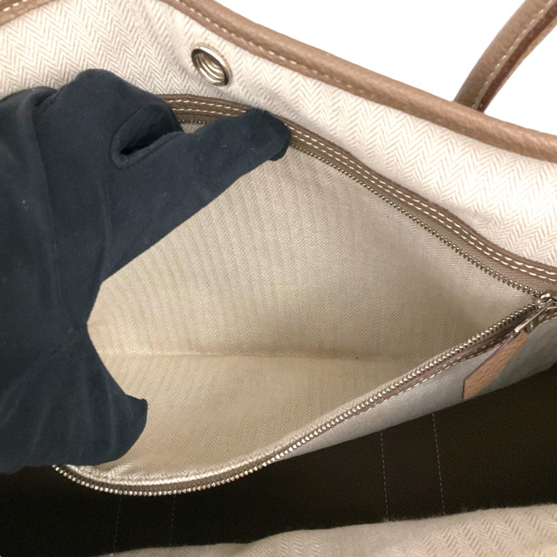 エルメス HERMES ガーデンパーティPM エトゥープ 牛革 レディース ハンドバッグ