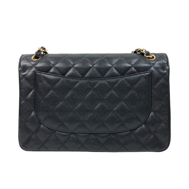 シャネル CHANEL マトラッセ30 A58600 16番台 ブラック ゴールド金具 キャビアスキン レディース ショルダーバッグ