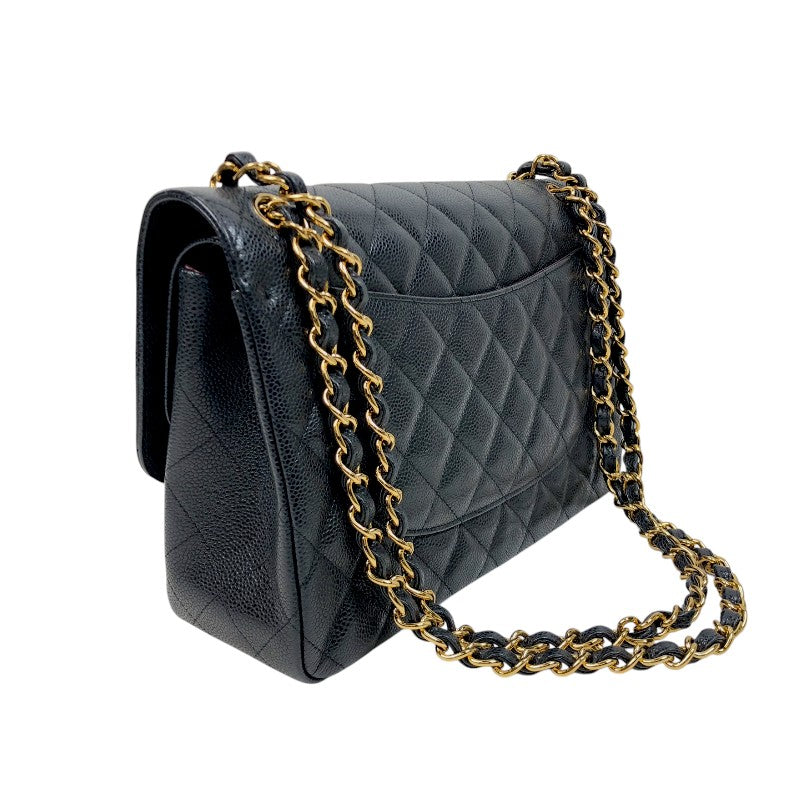 シャネル CHANEL マトラッセ30 A58600 16番台 ブラック ゴールド金具 キャビアスキン レディース ショルダーバッグ