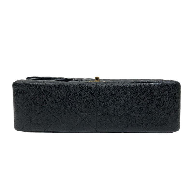 シャネル CHANEL マトラッセ30 A58600 16番台 ブラック ゴールド金具 キャビアスキン レディース ショルダーバッグ