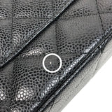 シャネル CHANEL マトラッセ30 A58600 16番台 ブラック ゴールド金具 キャビアスキン レディース ショルダーバッグ
