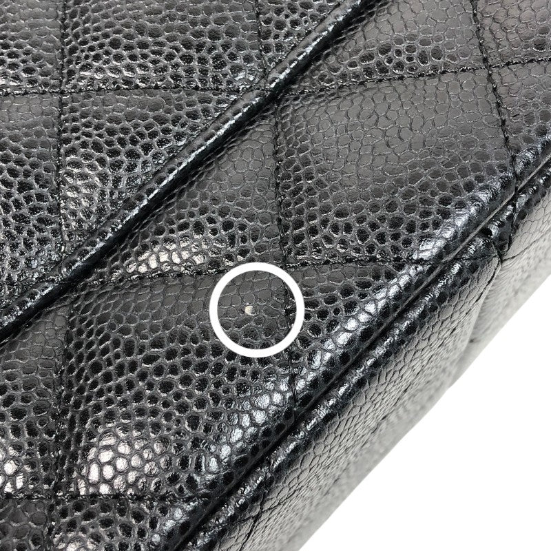 シャネル CHANEL マトラッセ30 A58600 16番台 ブラック ゴールド金具 キャビアスキン レディース ショルダーバッグ