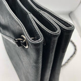 シャネル CHANEL ココマーク グリッタートートバッグ シルバー×SV金具 グリッター/レザー レディース トートバッグ