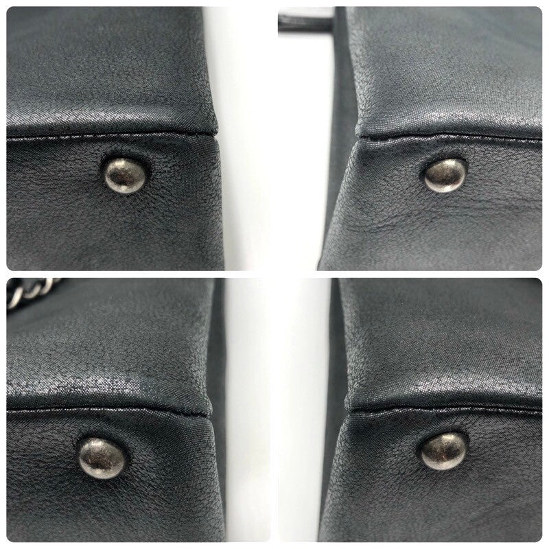 シャネル CHANEL ココマーク グリッタートートバッグ シルバー×SV金具 グリッター/レザー レディース トートバッグ