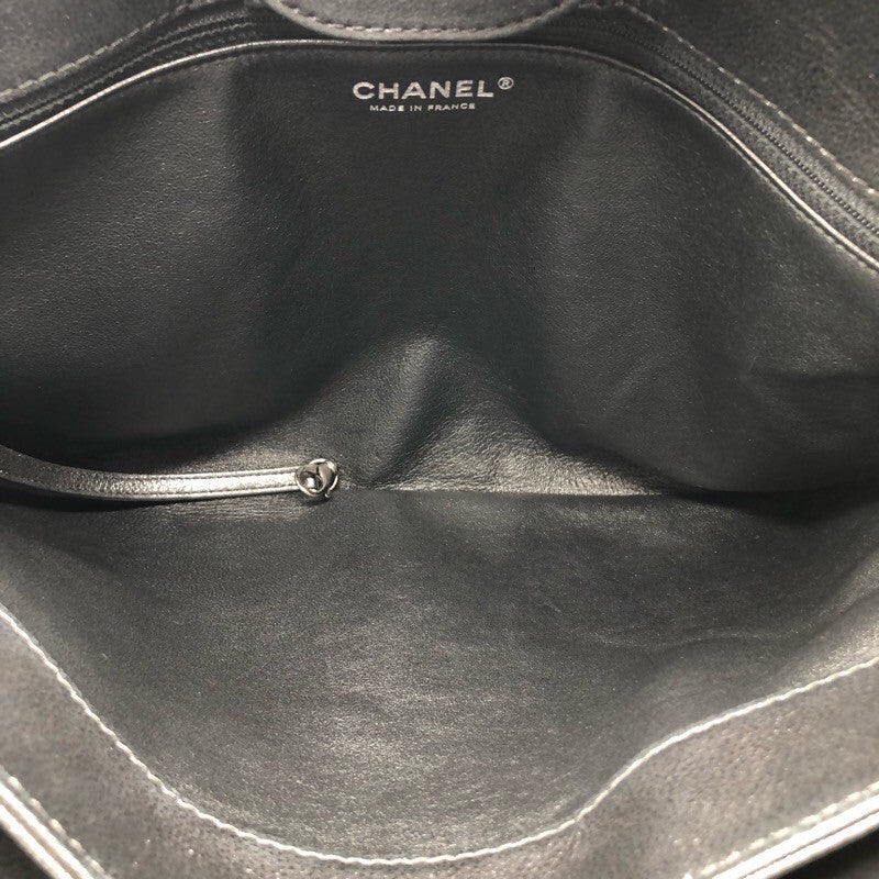 シャネル CHANEL ココマーク グリッタートートバッグ シルバー×SV金具 グリッター/レザー レディース トートバッグ