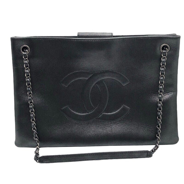 シャネル CHANEL ココマーク グリッタートートバッグ シルバー×SV金具 グリッター/レザー レディース トートバッグ