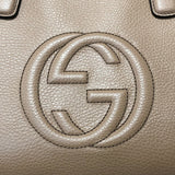 グッチ GUCCI ソーホー2WAY 607721 ベージュ レザー レディース ハンドバッグ
