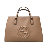 グッチ GUCCI ソーホー2WAY 607721 ベージュ レザー レディース ハンドバッグ