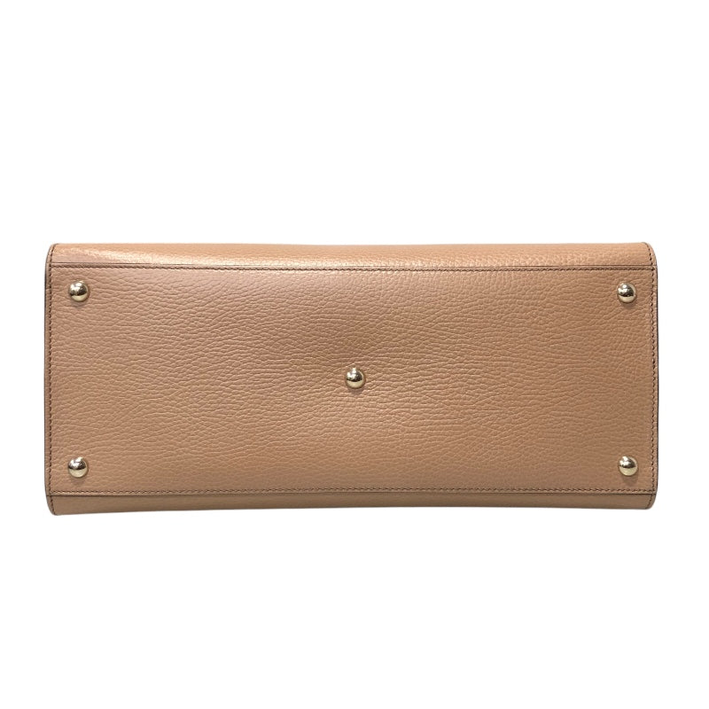 グッチ GUCCI ソーホー2WAY 607721 ベージュ レザー レディース ハンドバッグ