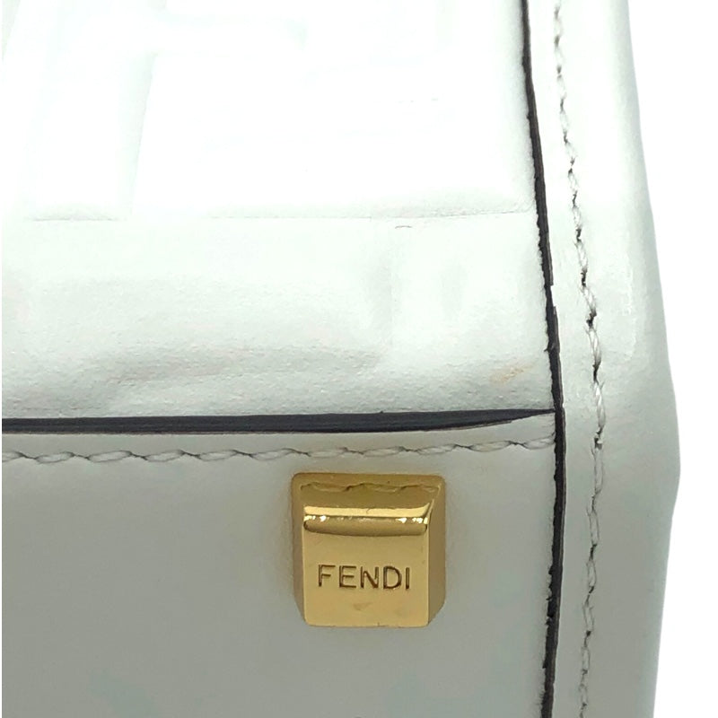 フェンディ FENDI サンシャイン ショッパー 8BS051 ホワイト レザー レディース ショルダーバッグ