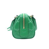 グッチ GUCCI 2WAYハンドバッグ 702251 グリーン　ゴールド金具 GGマーモント・レザー レディース ハンドバッグ