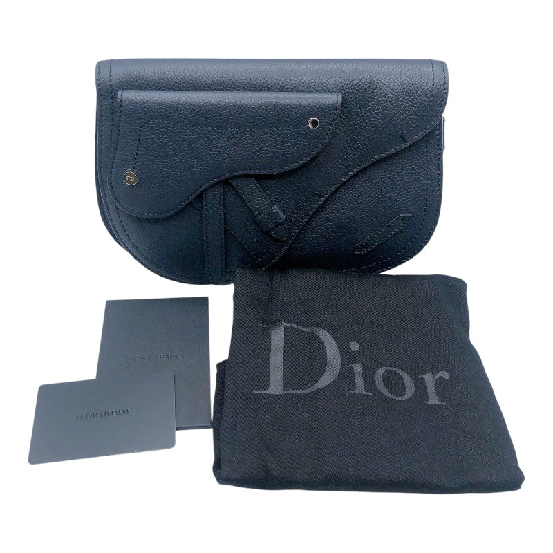 クリスチャン・ディオール Christian Dior サドルショルダー ネイビー レザー レディース ショルダーバッグ |  中古ブランドリユースショップ OKURA(おお蔵)