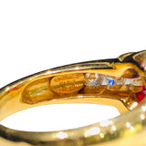ショーメ CHAUMET ルビーダイヤリング #14 イエローゴールド K18イエローゴールド R ジュエリー