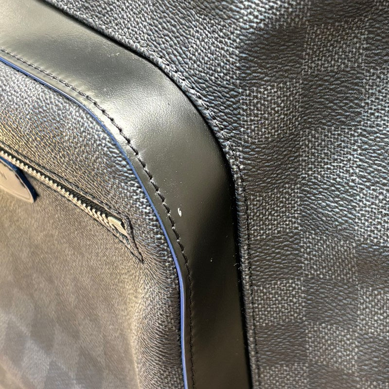 ルイ・ヴィトン LOUIS VUITTON ダミエ・グラフィット ジョッシュ N40268 グレー×ブラック PVC/レザー メンズ リュック・デイパック