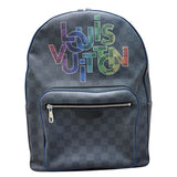 ルイ・ヴィトン LOUIS VUITTON ダミエ・グラフィット ジョッシュ N40268 グレー×ブラック PVC/レザー メンズ リュック・デイパック