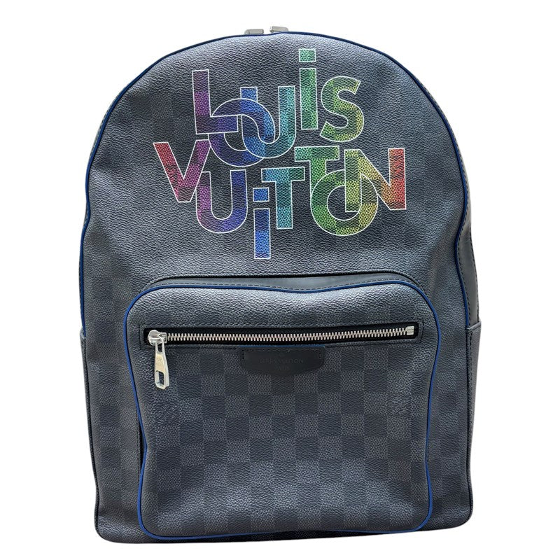 ルイ・ヴィトン LOUIS VUITTON ダミエ・グラフィット ジョッシュ N40268 グレー×ブラック PVC/レザー メンズ リュック・デイパック