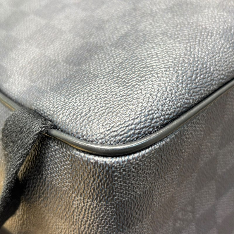ルイ・ヴィトン LOUIS VUITTON ダミエ・グラフィット ジョッシュ N40268 グレー×ブラック PVC/レザー メンズ リュック・デイパック
