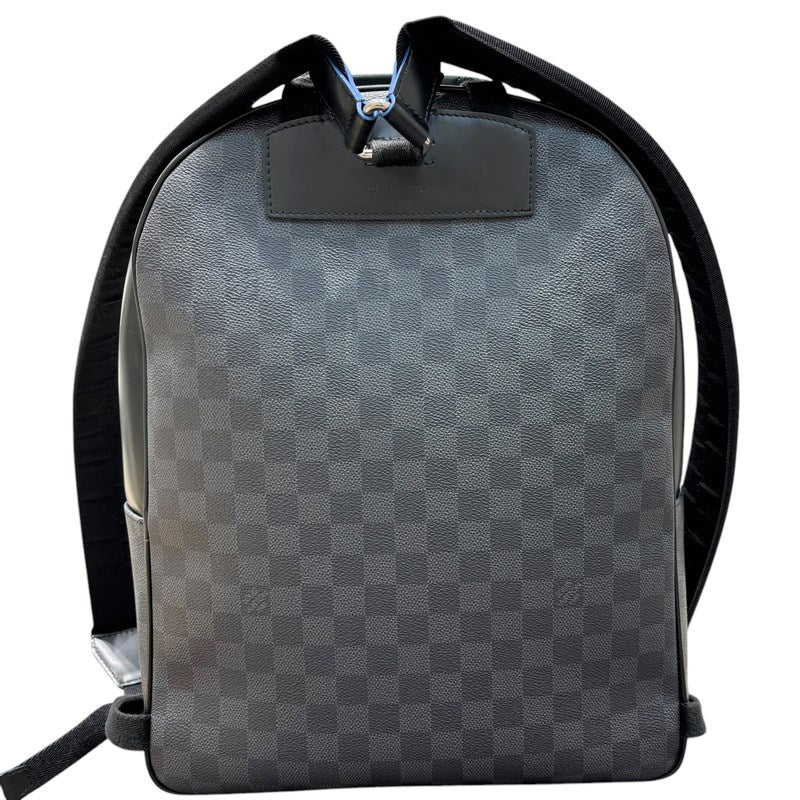 ルイ・ヴィトン LOUIS VUITTON ダミエ・グラフィット ジョッシュ N40268 グレー×ブラック PVC/レザー メンズ リュック・デイパック