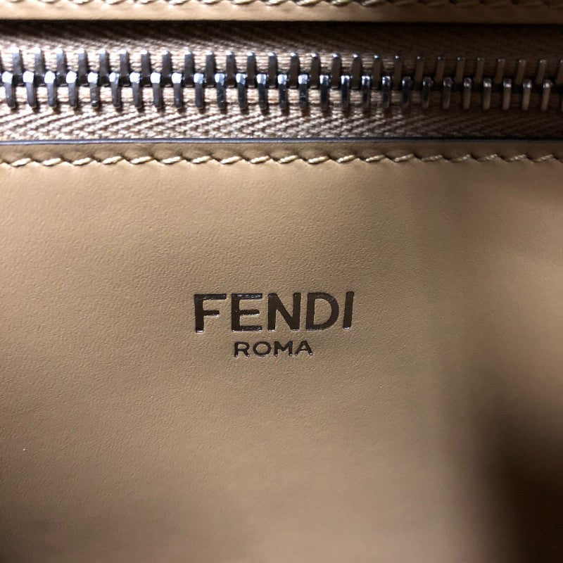 フェンディ FENDI ピーカブー アイシーユー ミディアム 7VA551 ブラウン カーフ ユニセックス ハンドバッグ