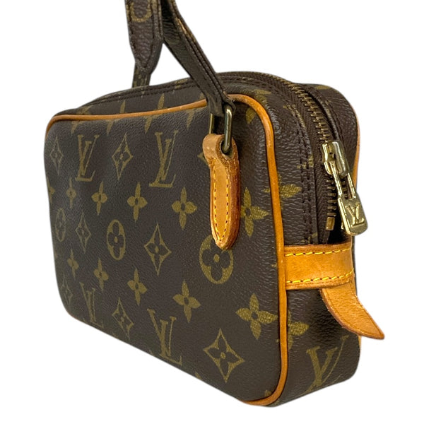 ルイ・ヴィトン LOUIS VUITTON ポシェット・マルリーバンドリエール M51828 ブラウン/ゴールド金具 キャンバス レディース ショルダーバッグ
