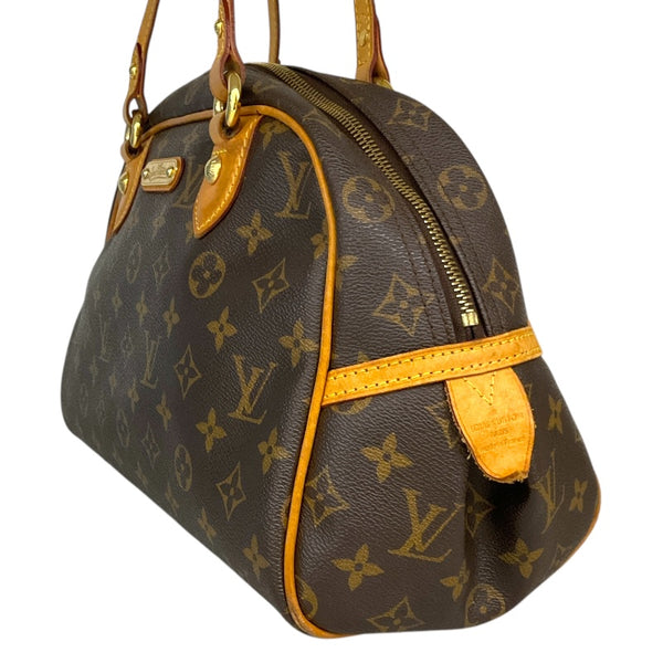 ルイ・ヴィトン LOUIS VUITTON モントルグイユPM M95565 ブラウン/ゴールド金具 キャンバス レディース ハンドバッグ