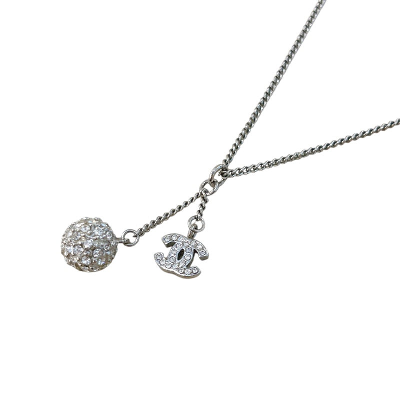 シャネル CHANEL ココマークネックレス メタル/ラインストーン レディース ネックレス