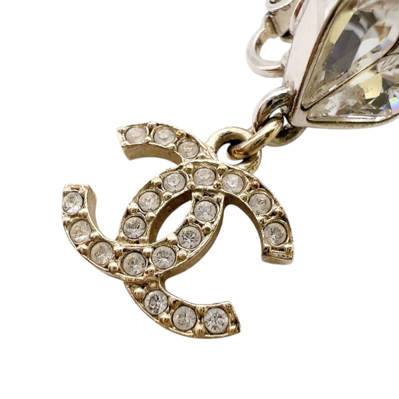 シャネル CHANEL 23C　ココマークハートイヤリング　 シルバー/ゴールド メタル アクセサリー