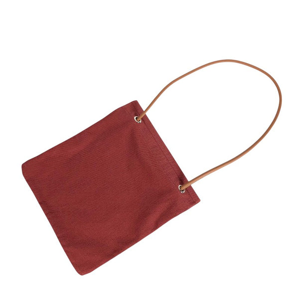 エルメス HERMES アリーヌPM レッド シルバー金具 トワル レディース ショルダーバッグ