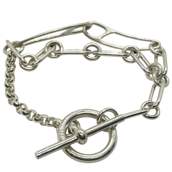 HERMÈS エルメス シェーヌダンクル ブルー 約22cm 箱付き 廃盤 希少 未使用品 22cm】エルメス シェーヌダンクル ブルー デザートプレート